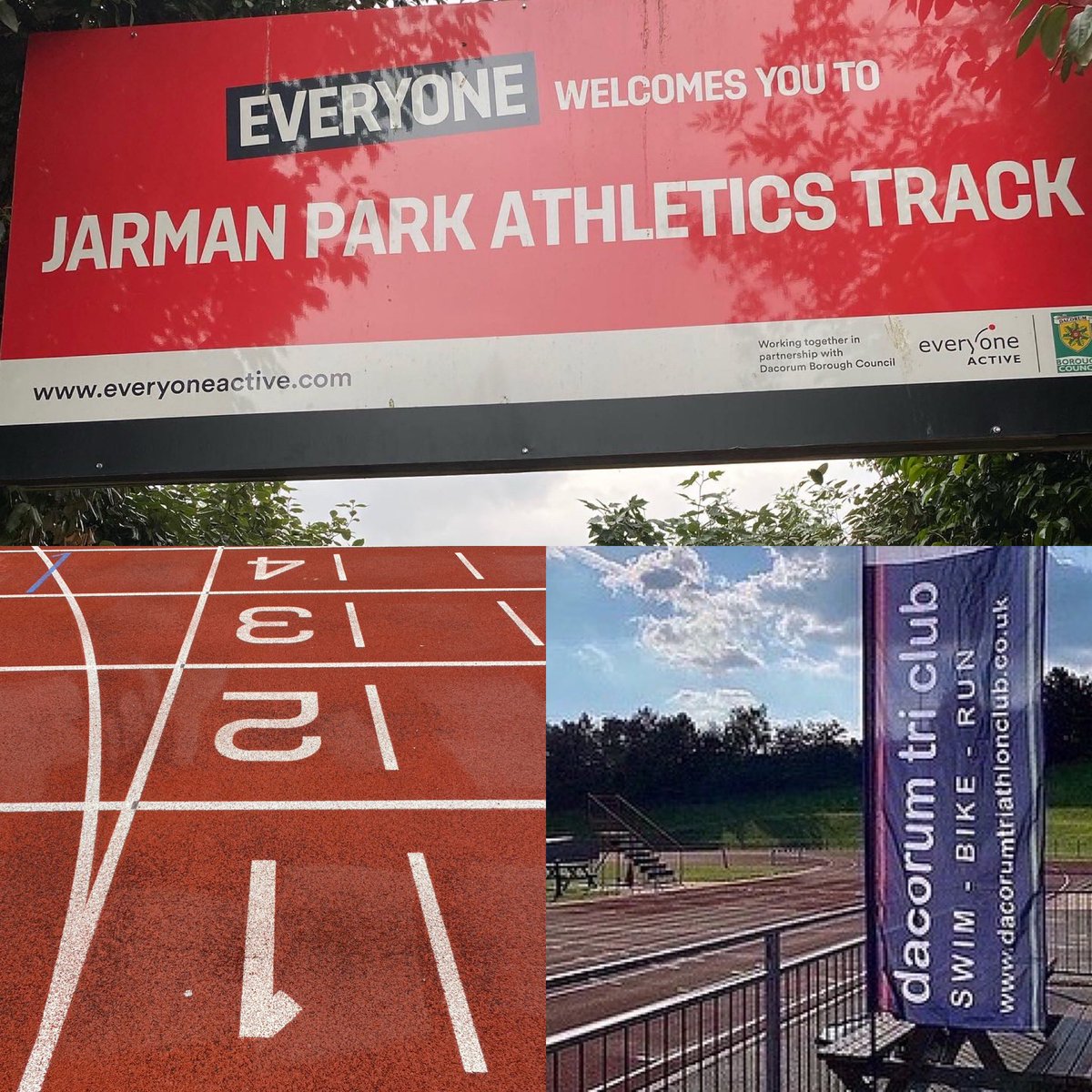 Dacorumtri's tweet photo. Coached run training is at Jarman park track on Wednesday evening at the usual time from 18:00-19:00. 🏃‍♀️ 🏃‍♂️ 
You can sign up below ⬇️
https://t.co/BLrMRASYjR

#runtraining #triathlontraining #ironmantraining #triathlonlife #hemelhempstead #dacorum #watford #berkhamsted https://t.co/6JpEaSEGX5