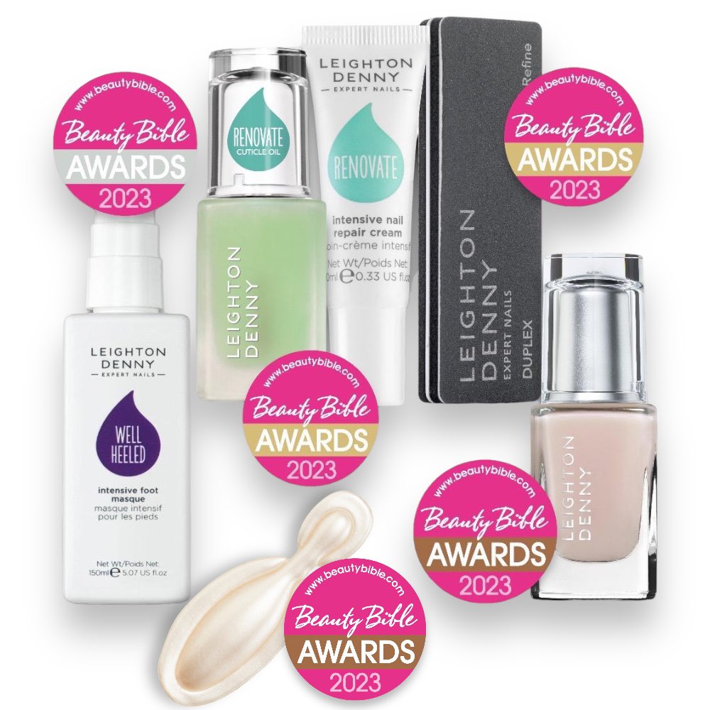 🎉Fab news! I’ve only gone and scooped 5 Beauty Bible Awards (judged &amp; tested by real women). To celebrate, get 20% off these award winning products with the code BEAUTYBIBLE . Shop now: leightondenny.com
*offer ends 10.4.23.