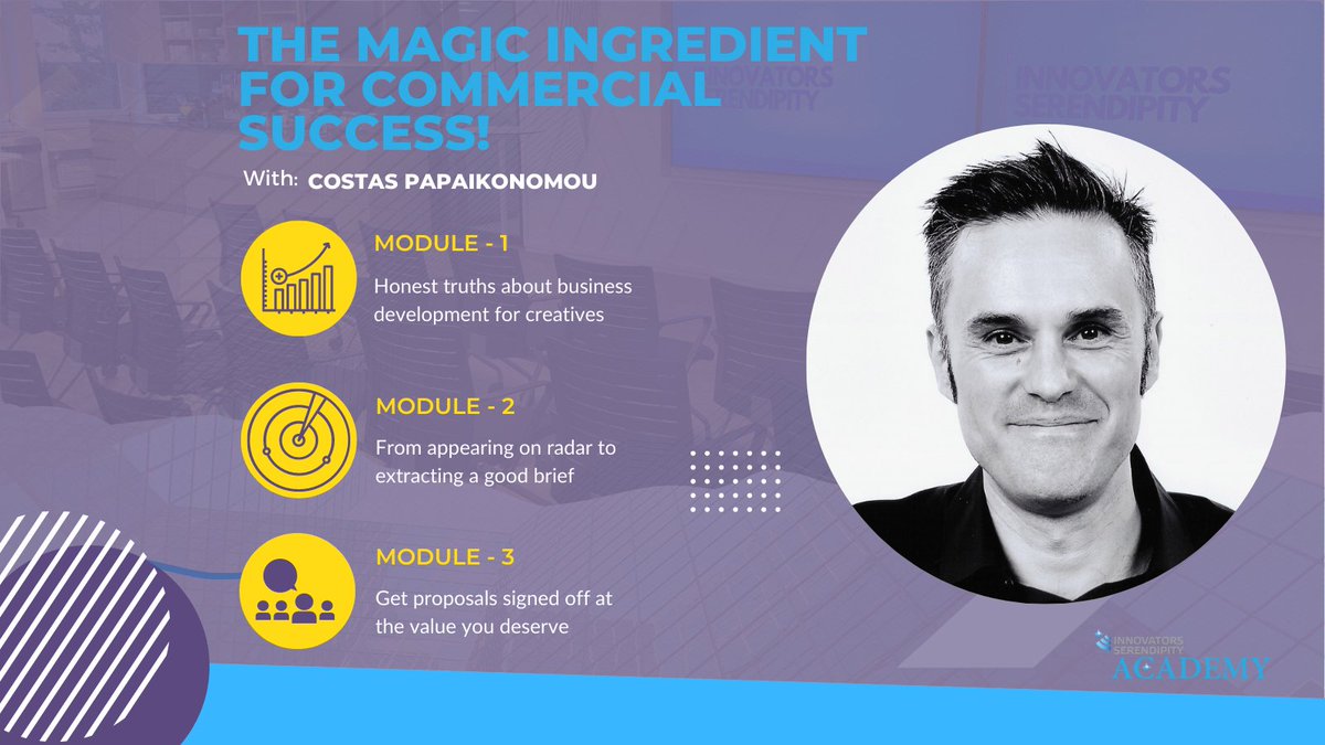 THE MAGIC INGREDIENT FOR COMMERCIAL SUCCESS

🚀  Exciting news! 'The Magic Ingredient for Commercial Success' is back! 

❗️TIMINGS: (DATES START ALREADY IN MAY!)

✅SIGN UP HERE: ow.ly/RA8b50NyhPB

#NewWorld #InnovatingForChange #Serendipity #PeerAdvisory