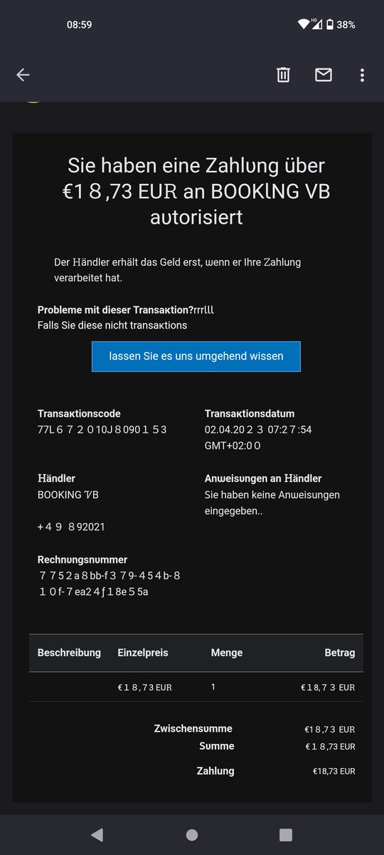 Die scam emails werden zurzeit irgendwie immer mehr