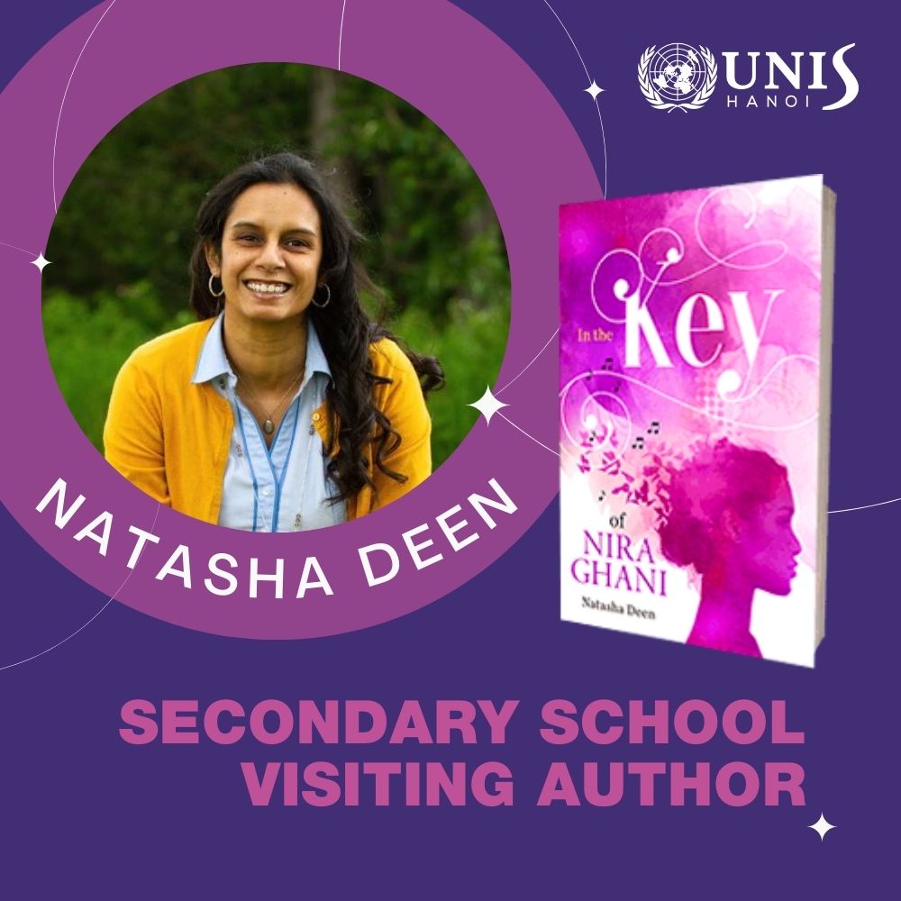 UNIS_Hanoi's tweet image. At #UNISHanoi, we are thrilled to host two renowned authors — Joanna Ho and Natasha Deen — this week as we begin #literacymonth in ES and #bookweek in MSHS. The authors' stories and passion for writing have been really motivating for our students. #IBeducation