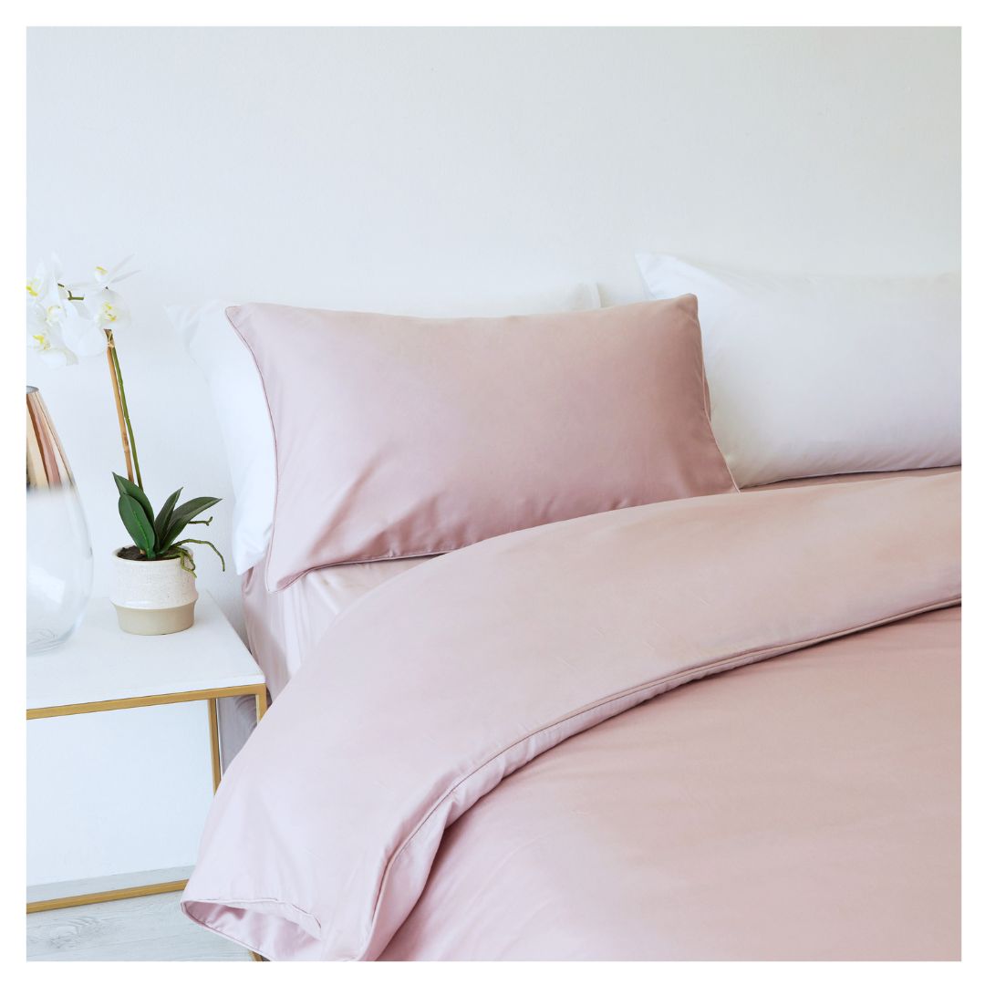 A change of season is the perfect reason to update your bedding.

 Blush Pink Duvet Cover Set - R1550 (3099167)ow.ly/cqil50NvQ5T

*Includes pillowcases.