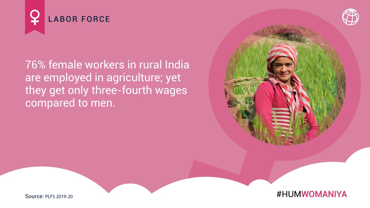 WorldBankIndia's tweet photo. Despite doing the same work, female workers in rural India get paid only three-fourth of the wages earned by men.

Read more: https://t.co/QrH71YTUhd 
#IWD2023 #HumWomaniya https://t.co/jx2i7wvEl5