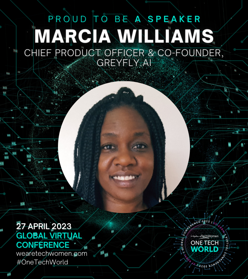 Marcia Williams, Chief Product Officer, greyfly.ai will be speaking #OneTechWorld on WeAreTheCity's virtual stage to support #womenintech. Book your tickets today to hear Marcia's views on how AI is impacting Project Management. 
bit.ly/OTW_23