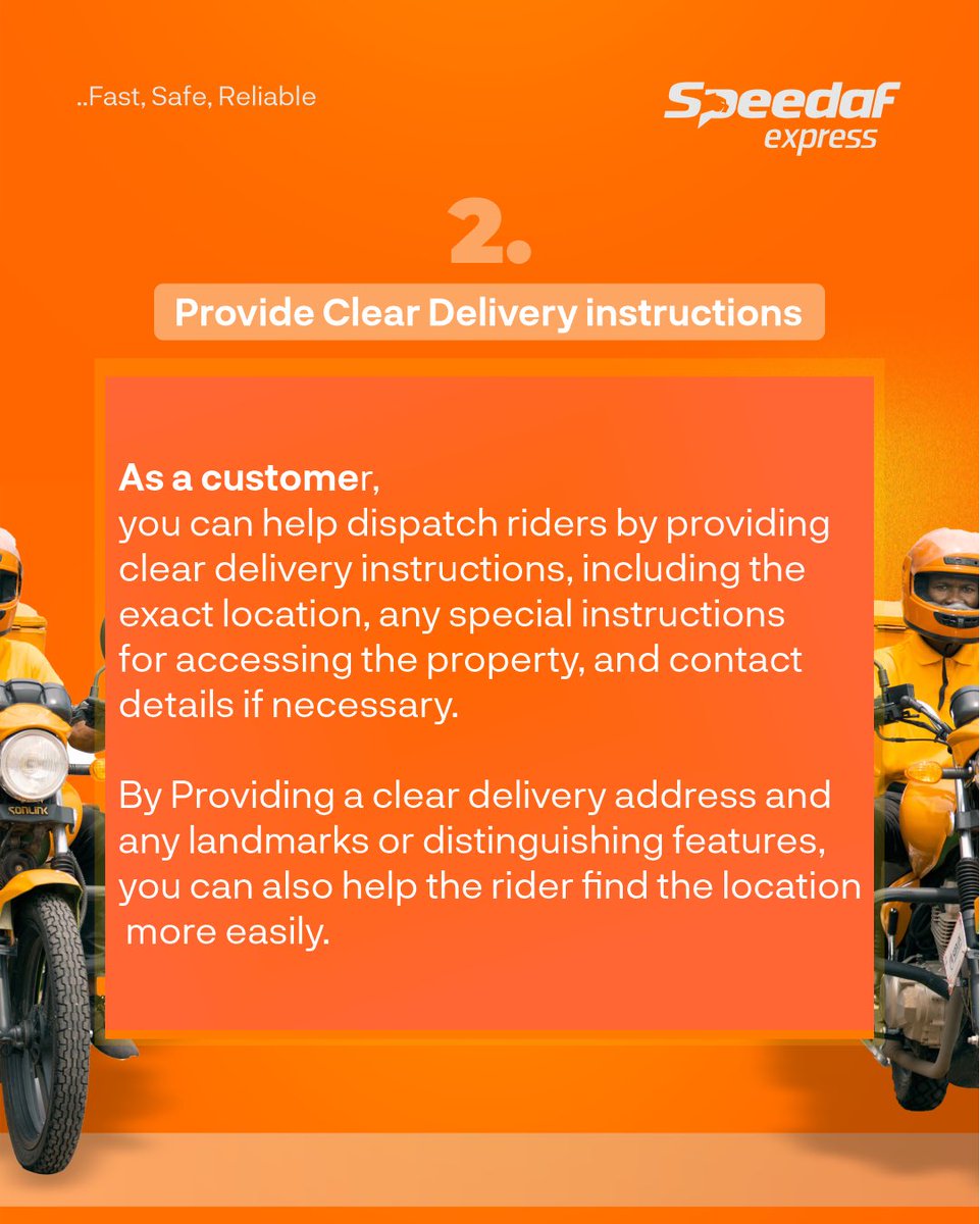 Officialspeedaf's tweet photo. At the end of the day, Dispatch Riders are humans prone to make mistakes too 🧡
#speedafexpress #speedafapp #ecommerce #emarket #warehousing #freightforwarding #logisticsolutions #nationwidedelivery #deliveryinlagos #dispatchers #deliveryguy https://t.co/wdTyAU7x47