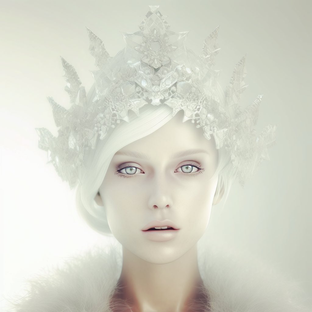 MetaHaari's tweet photo. The beauty of ice and crystals

#aiafashion #fashionnft #NFTCommunity https://t.co/J3WWMEwoTq