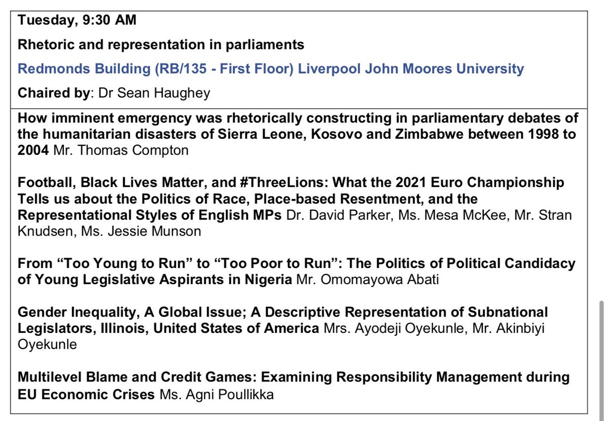 psa_parl's tweet photo. Join us today for more parliamentary studies papers! #PSA23 

9:30, Rhetoric and representation https://t.co/MruQKdgx6X