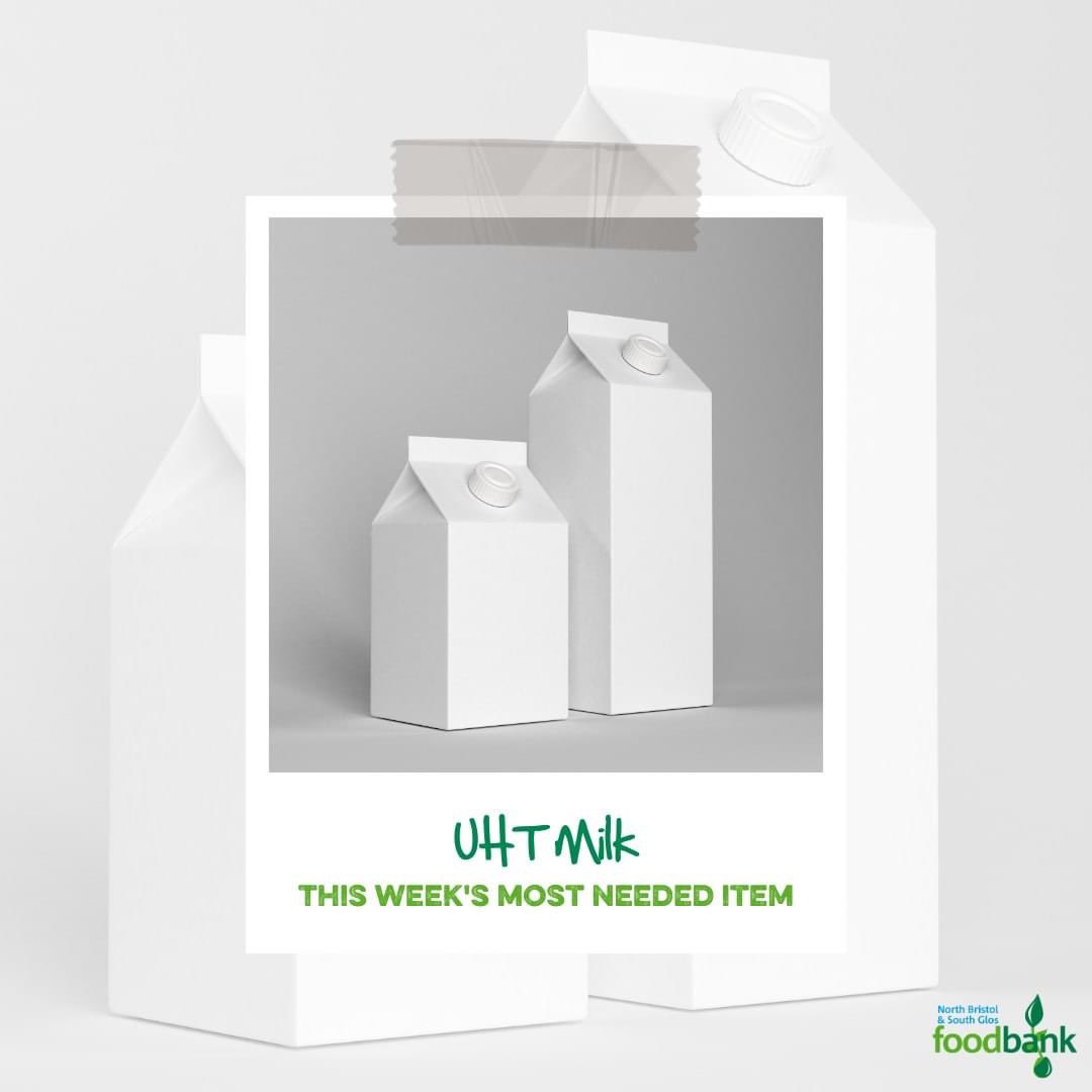 nbsgfoodbank's tweet photo. 🥛 UHT MILK 🥛

This week our most needed item is UHT milk! We continue to be low on stock across the board.

❌ The only things we DON'T need more of are pasta, baked beans, cereal and feminine hygiene ❌

(Please ensure all donations are in date and undamaged) https://t.co/VW38iqvE7M