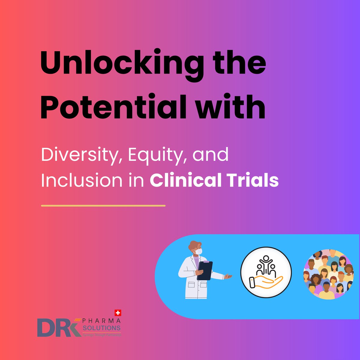 Breaking barriers and unlocking the true potential of clinical trials with diversity, equity, and inclusion is at the heart of DRK Pharma Solutions GmbH's mission.

#DRKpharmasolutionsGmbH #patientfocused #clinicalresearch #diversity #equity #inclusion #healthcare #USA