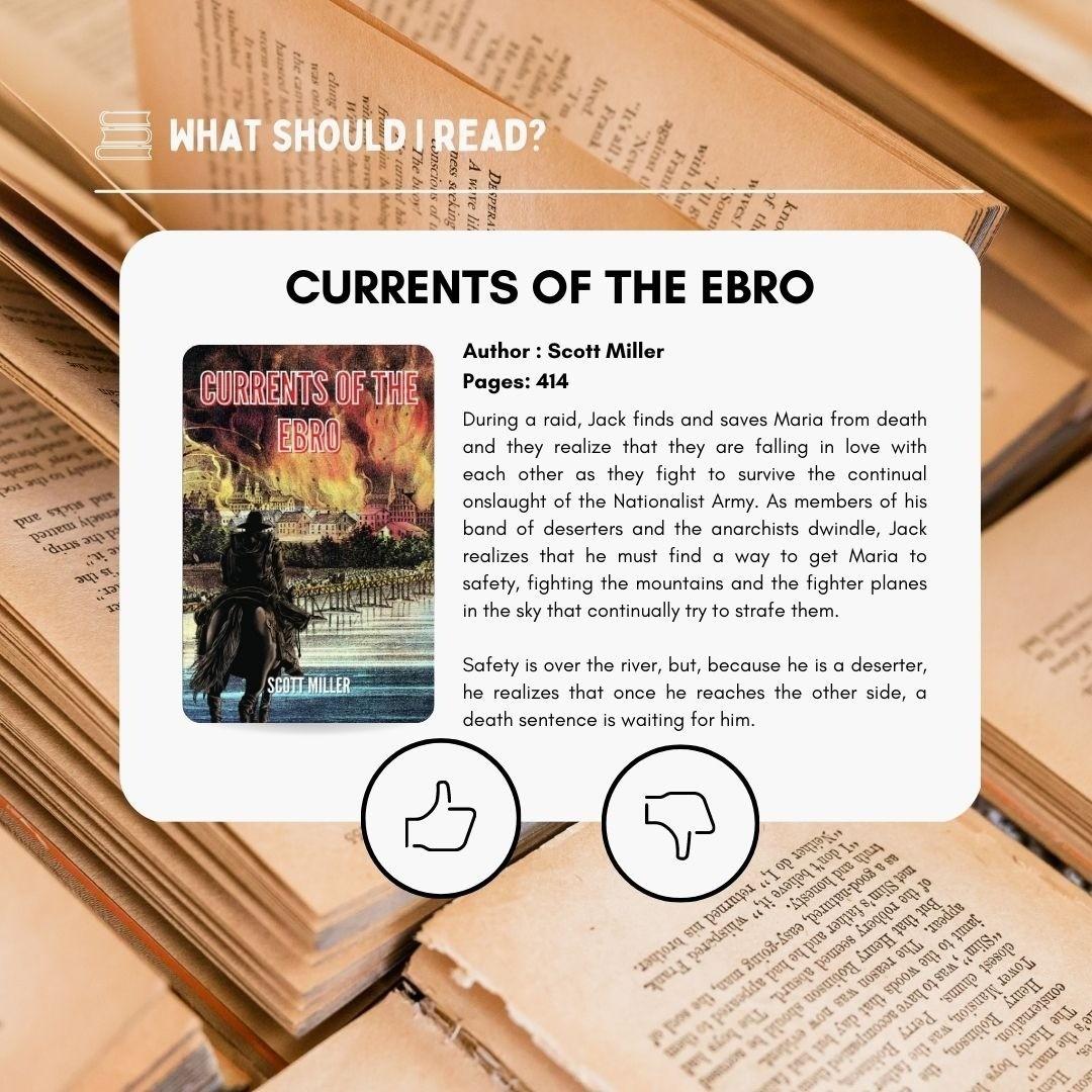 PendoraHouse's tweet photo. New Book Alert! Currents of the Ebro by Scott Miller is now available on Amazon. Grab a copy now! 😉

Amazon : https://t.co/80MlyITVeA https://t.co/MS1i5fmHSa