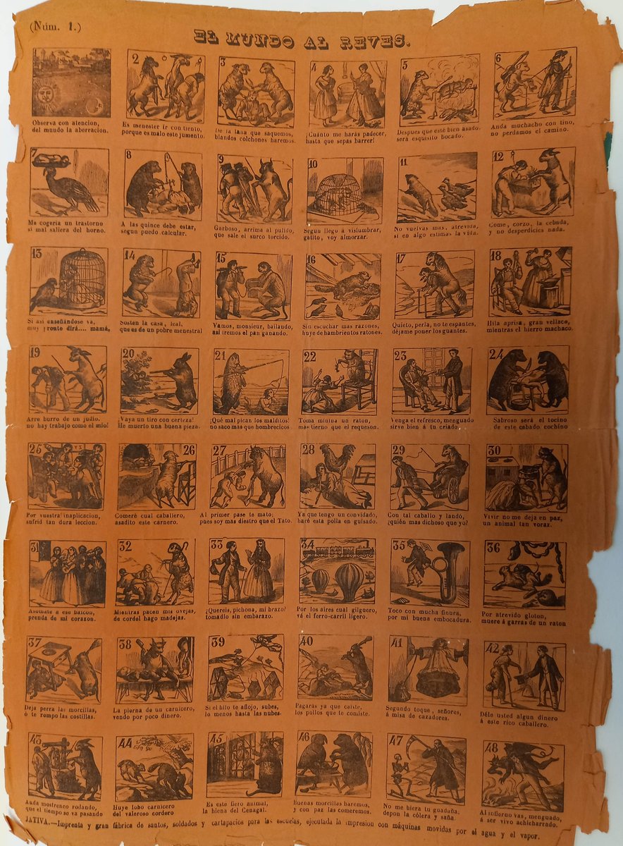 Passend zur Karwoche, zeigen wir euch einige aleluyas, Drucke mit Bildergeschichten aus Spanien, die ihren Ursprung im 17. Jh. haben und in der 🐰Semana Santa🐣 verteilt wurden. 👉Hier entlang zum Blogeintrag zu aleluyas in den Beständen des IAI: bit.ly/40FYh6f