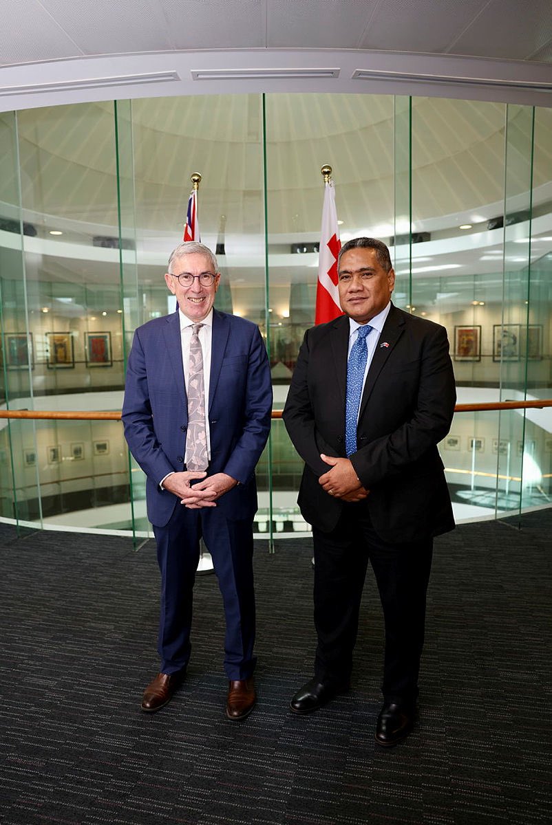 Chief Secretary Paula Ma’u and Head of the Office of the Pacific Ewen McDonald led our High Level Consultations in Canberra today.