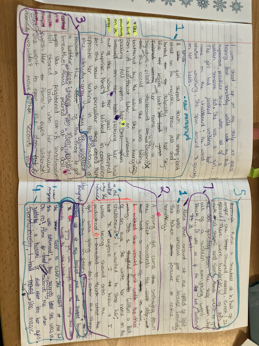 An amazing example of a writer at work! The first draft is never perfect- editing is always required!