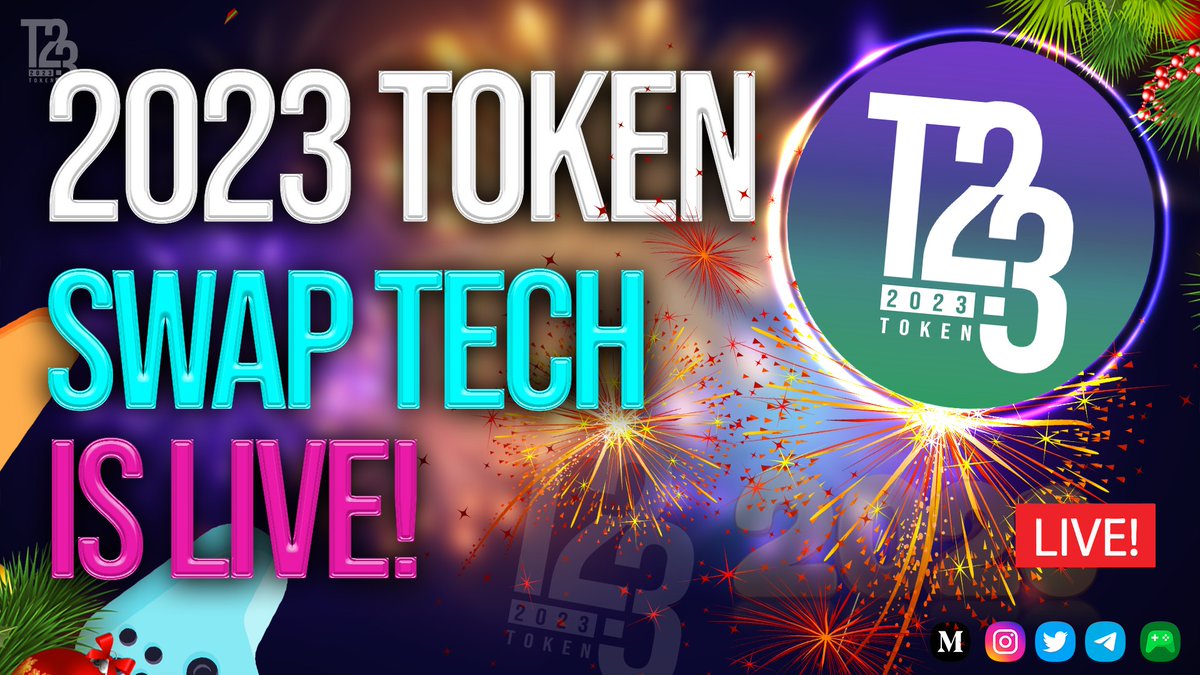 2023Token's tweet photo. 2023Token Swap!  

The T23 Swap offers users the ability to effortlessly exchange assets within the platform. 

 JOIN NOW! 
🔹https://t.co/698Gt9uRP6 
🔹https://t.co/Z2BWz76hA1 

#Crypto #P2E #cryptocurrency #T23 #play2earn https://t.co/Mf4Ef0NiXS