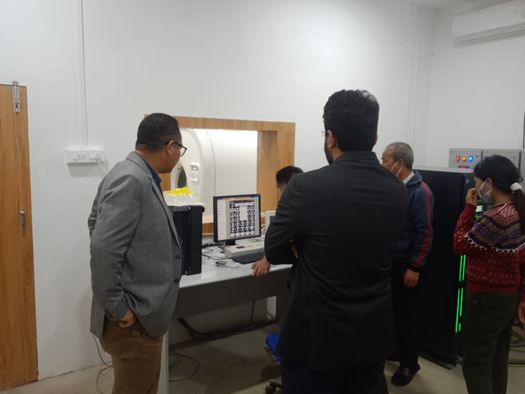 District Information Office, Churachandpur (@dio_ccpur) on Twitter photo DC Churachandpur Sharath Arroju & ADC K Ngaihte inspect installation of CT Scan machine at Churachandpur Medical College. D officials interact with staff of CMC & DH, Ccpur. Once it is functional, it will cater to d needs of d dist as well as neighbouring dists.
<a href="/VungzaginValte/">Vungzagin Valte</a> DC Churachandpur Sharath Arroju & ADC K Ngaihte inspect installation of CT Scan machine at Churachandpur Medical College. D officials interact with staff of CMC & DH, Ccpur. Once it is functional, it will cater to d needs of d dist as well as neighbouring dists.
<a href="/VungzaginValte/">Vungzagin Valte</a>