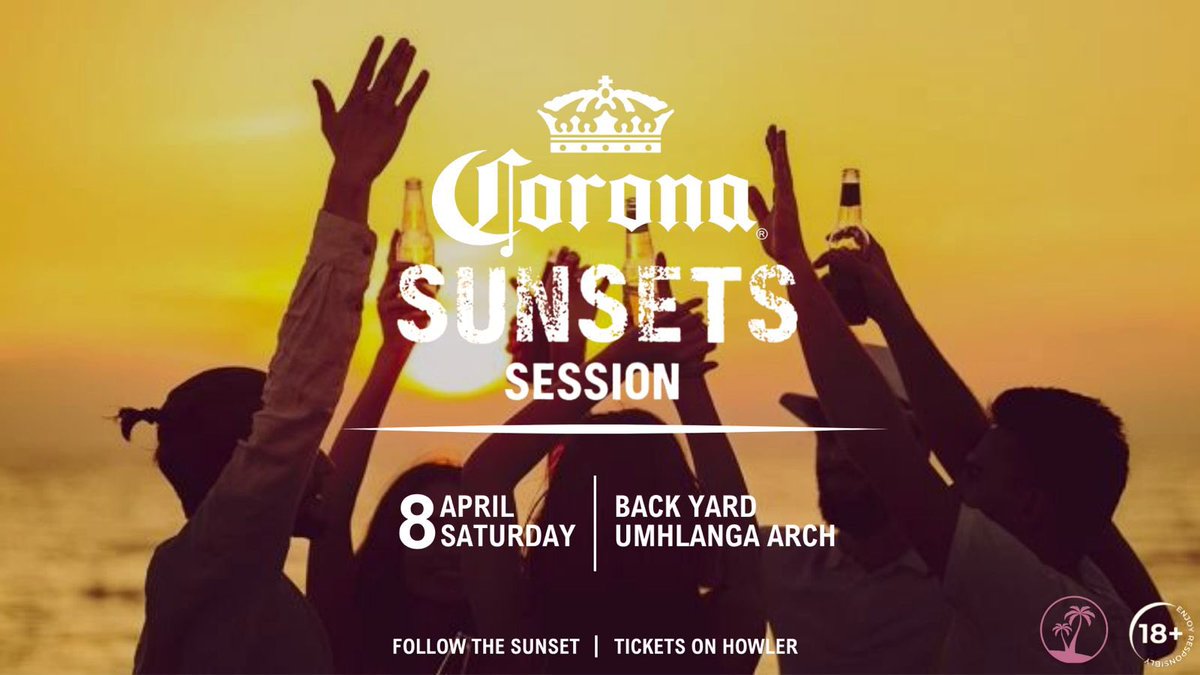 GeorgeBeatsSA's tweet photo. Get ready for the upcoming #CoronaSunsetUmhlanga event happening this Saturday at The Back Yard Rooftop in Umhlanga Arch, starting from 2:00 PM and going on until late. Don't miss out on the fun!

🎫 : https://t.co/pQloGtKNSB https://t.co/LWRrhTpW4w