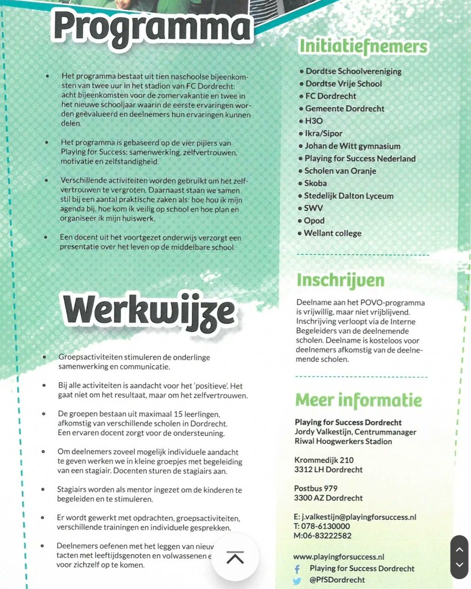 Playing for Success Dordrecht tweet media
