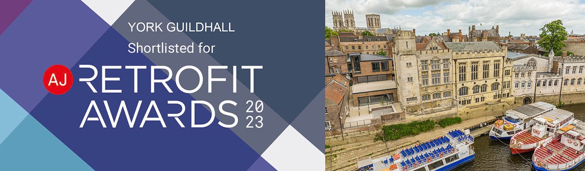 Good Luck to York Guildhall at this evening's @ArchitectsJrnal Retrofit Awards, in the Listed Building (£5 million and over) category #AJRetrofitAwards