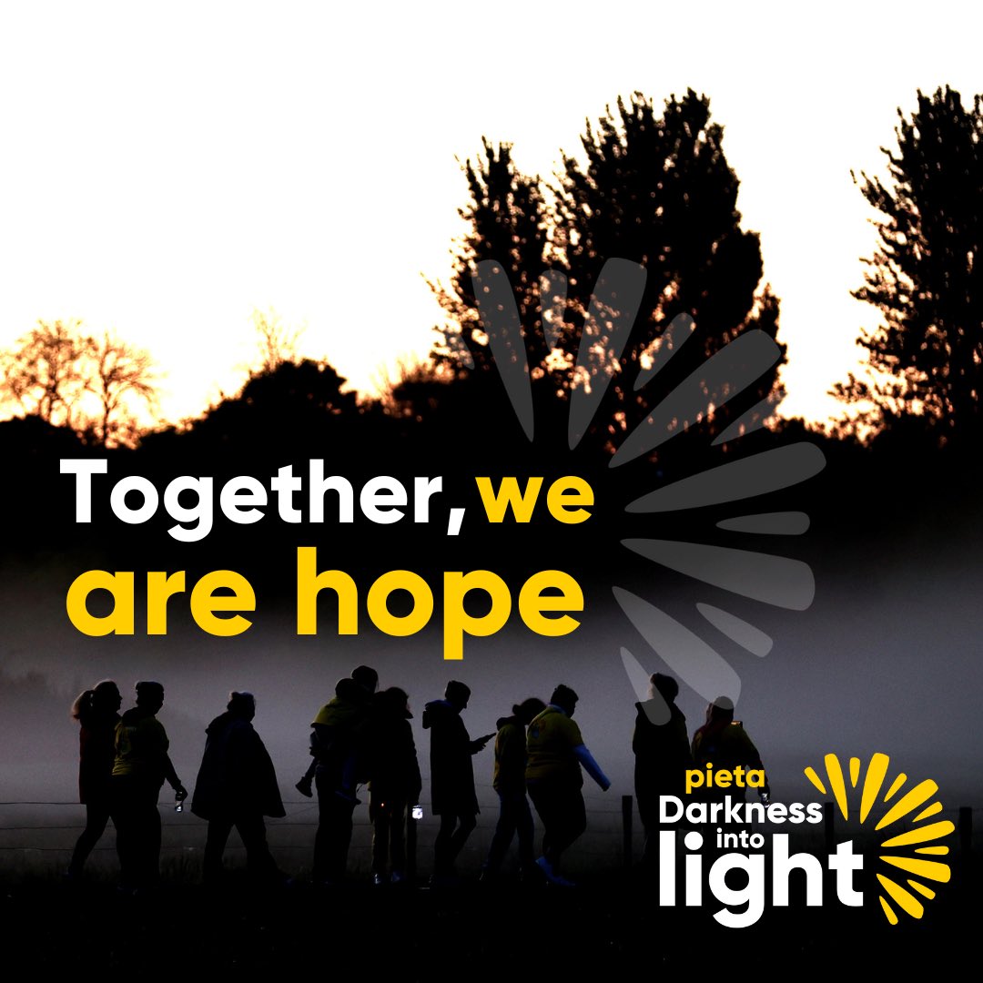 “#Hope is important because it can make the present moment less difficult to bear. If we believe that tomorrow will be better, we can bear the hardship of today” ✨ 91 registrations so far! Join us at: darknessintolight.ie/sign-up