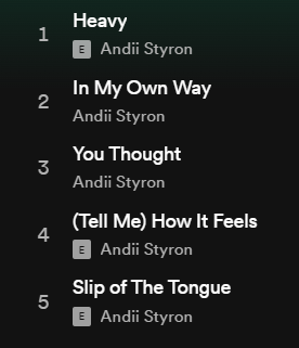 Indie Music Lift ( Music Promoter) (@neomusic7) on Twitter photo #discover the #music of <a href="/itsandiistyron/">Andii Styron Music</a>
#stream Thawing Out on <a href="/Spotify/">Spotify</a>
open.spotify.com/album/2moFribz…
#NewMusic #indiemusic #IndieArtists #artistsupport #NewMusicDaily #streamondistro
<a href="/streamondistro/">Streamondistro (music distributor)</a> <a href="/SpotifyUSA/">Spotify USA</a> <a href="/MAKEMyDay_music/">Make My Day</a>
<a href="/innerstatesound/">Innerstate Records</a> #discover the #music of <a href="/itsandiistyron/">Andii Styron Music</a>
#stream Thawing Out on <a href="/Spotify/">Spotify</a>
open.spotify.com/album/2moFribz…
#NewMusic #indiemusic #IndieArtists #artistsupport #NewMusicDaily #streamondistro
<a href="/streamondistro/">Streamondistro (music distributor)</a> <a href="/SpotifyUSA/">Spotify USA</a> <a href="/MAKEMyDay_music/">Make My Day</a>
<a href="/innerstatesound/">Innerstate Records</a>