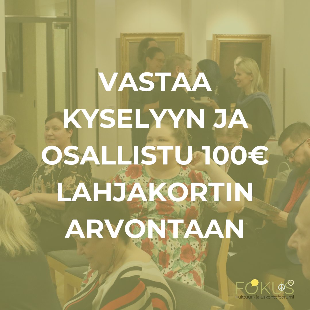 fokus_ry's tweet photo. Vastaa toimintamme vaikuttavuutta kartoittavaan kyselyyn ja osallistu 100€ lahjakortin arvontaan! 💚

Vastaaminen kestää n. 10-15 minuuttia ja on nimetöntä. Kaikki vastaukset ovat arvokkaita kehittäessämme yhä vaikuttavampaa toimintaa!

➡️ Kysely: https://t.co/2HFiLg1br4 https://t.co/qnOnM4Iiik