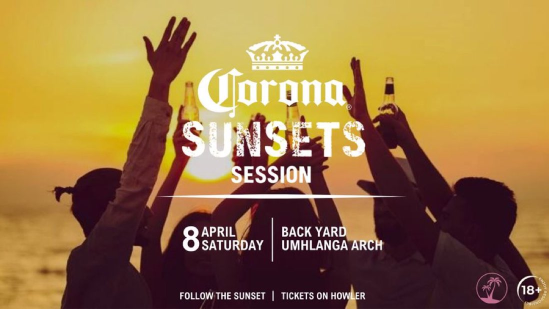 GeorgeBeatsSA's tweet photo. To attend the Corona Sunsets Session at Back Yard this Saturday, we need to purchase our tickets beforehand. The event will be hosted by Skits By Sphe, and it's sure to be a fantastic time! Don't miss out on the excitement. #CoronaSunsetUmhlanga https://t.co/o0gIBWLpM1