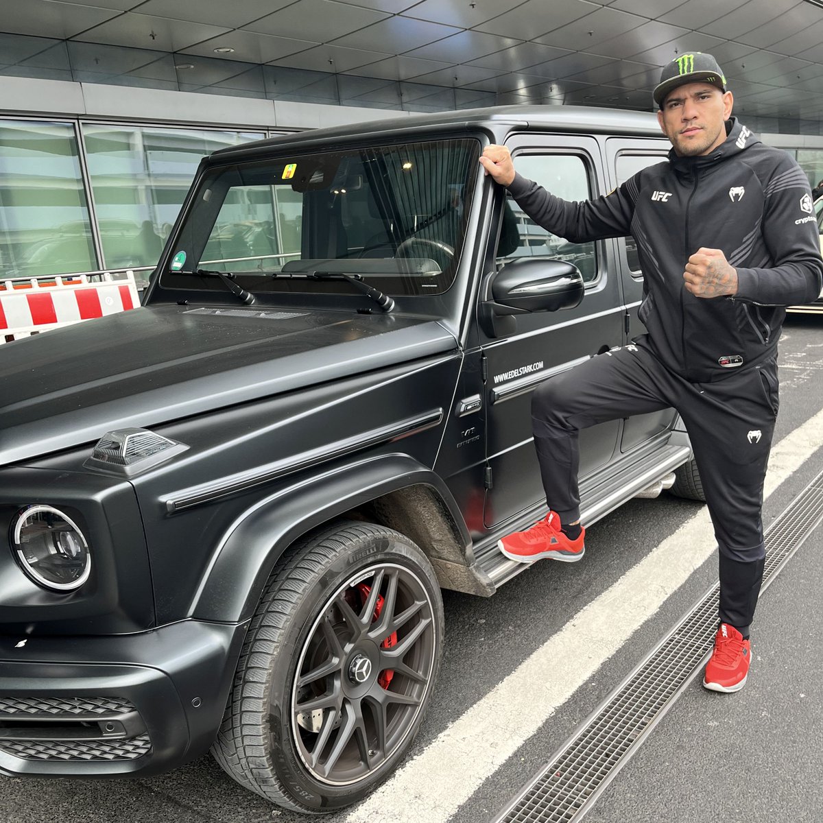 WIN handsigned merchandize by @alexpereiraUFC! 🔥 We have partnered with UFC Champion Alex Pereira and are giving away handsigned merchandize ahead of his fight  @UFC287 Visit instagram page <a href="/edelstarkcom/">Edel & Stark Luxury Car Rental Europe & UAE</a> for details on how to participate and win #UFC287 #AlexPereira #Poatan #UFC