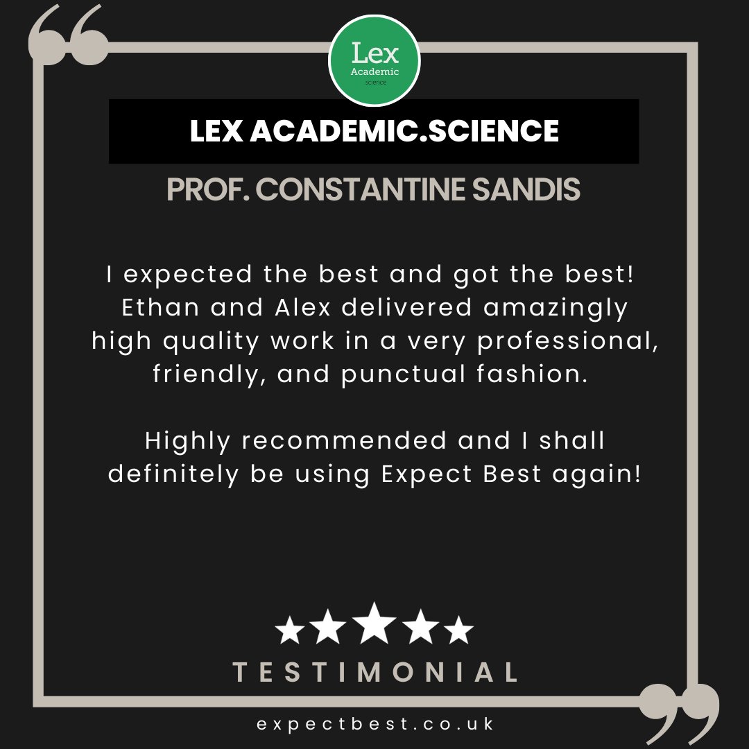 expectbestweb's tweet image. ⭐⭐⭐⭐⭐

Thank you for the 5-star review, @lexacadscience!

📖 | LINK TO OUR WORK IN OUR BIO

#LexAcademic #STEM #STEMEditing #STEMProofReading #STEMPublishing #UK #WebDesign #WebDevelopment #WebAgency #UKBusiness #PooleBusiness #OnlineMarketing #Sales #ExpectBest