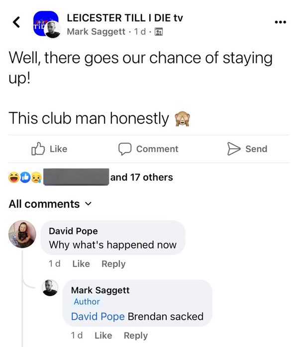 No Context Leicester City tweet media