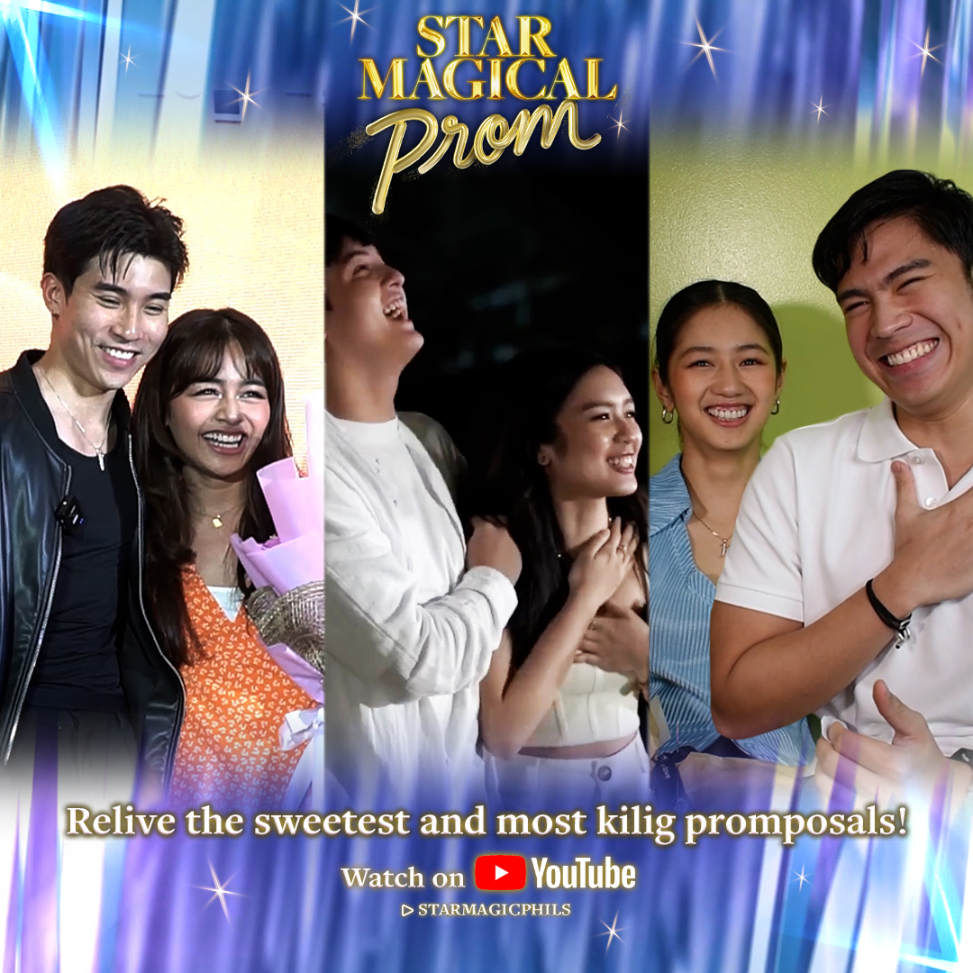 THE SWEETEST PROMPOSALS 😳 #StarMagicalPromMoments

Relive the promposals of #FranSeth, #ViBrent, #KaoMiah, and more on the Star Magic YouTube channel!
youtu.be/h8hyNMFaS8E