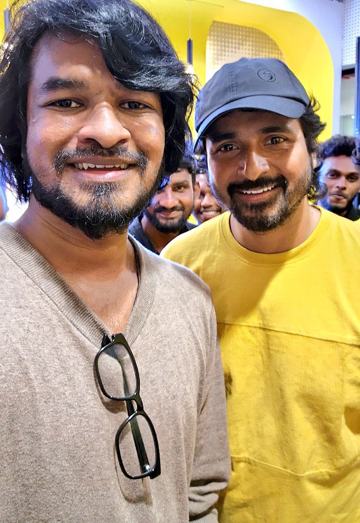 Youtuber @madan3 With Our #PrinceSK #Sivakarthikeyan Annan At Yesterday #CSKvLSG Match At Chepauk Stadium! 🔥