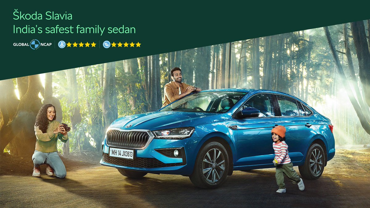 At Škoda, there is no compromise on safety for our customers. I am delighted to share that our second INDIA 2.0 car – Slavia has received a 5-star rating in the Global NCAP safety test. #SkodaIndia #SkodaSlavia #GNCAP #SafestFamilySedan #5StarRating