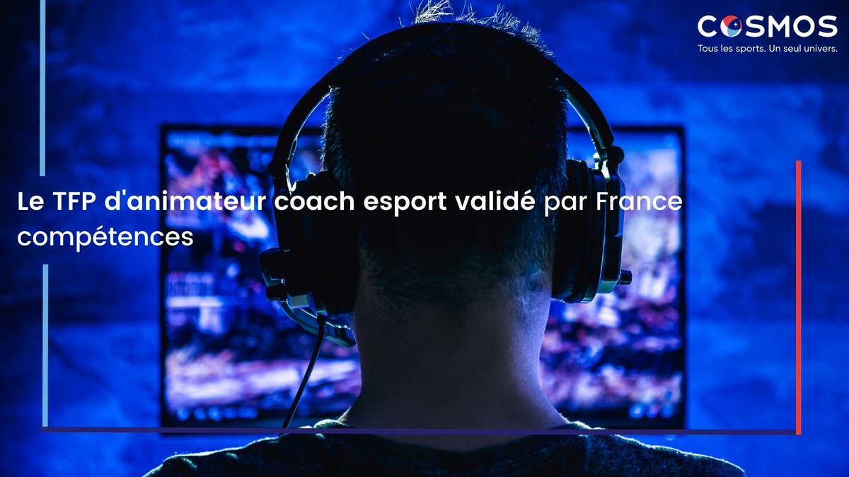 🎮✅ Le COSMOS est ravi d'apprendre la validation par <a href="/Fcompetences_fr/">France compétences</a> du Titre à Finalité Professionnelle (TFP) d'animateur coach esport, qu'il a soutenu et accompagné !  

Une excellente nouvelle qui va dans le sens de la structuration de ce secteur en plein essor.