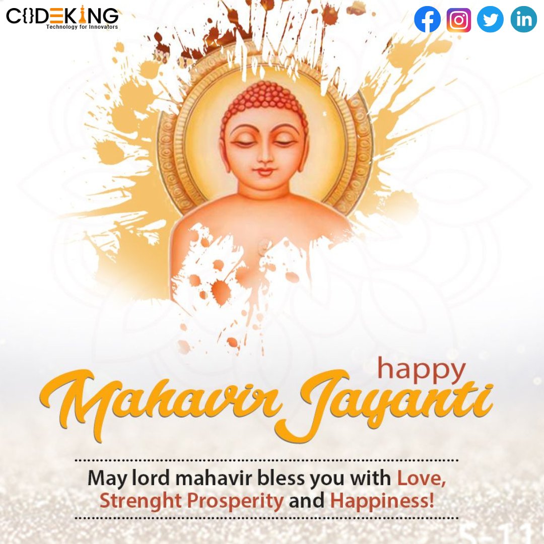 On this holy occasion, let’s keep aside all our grudges and become friends with every being. Happy Mahavir Jayanti to you!

#MahavirJayanti #mahavirswami #HappyMahavirJayanti #mahavirjayanti2023 #mahavir #lordmahavir #principles #lessonsforlife #Teachings #HumanityFirst #codeking