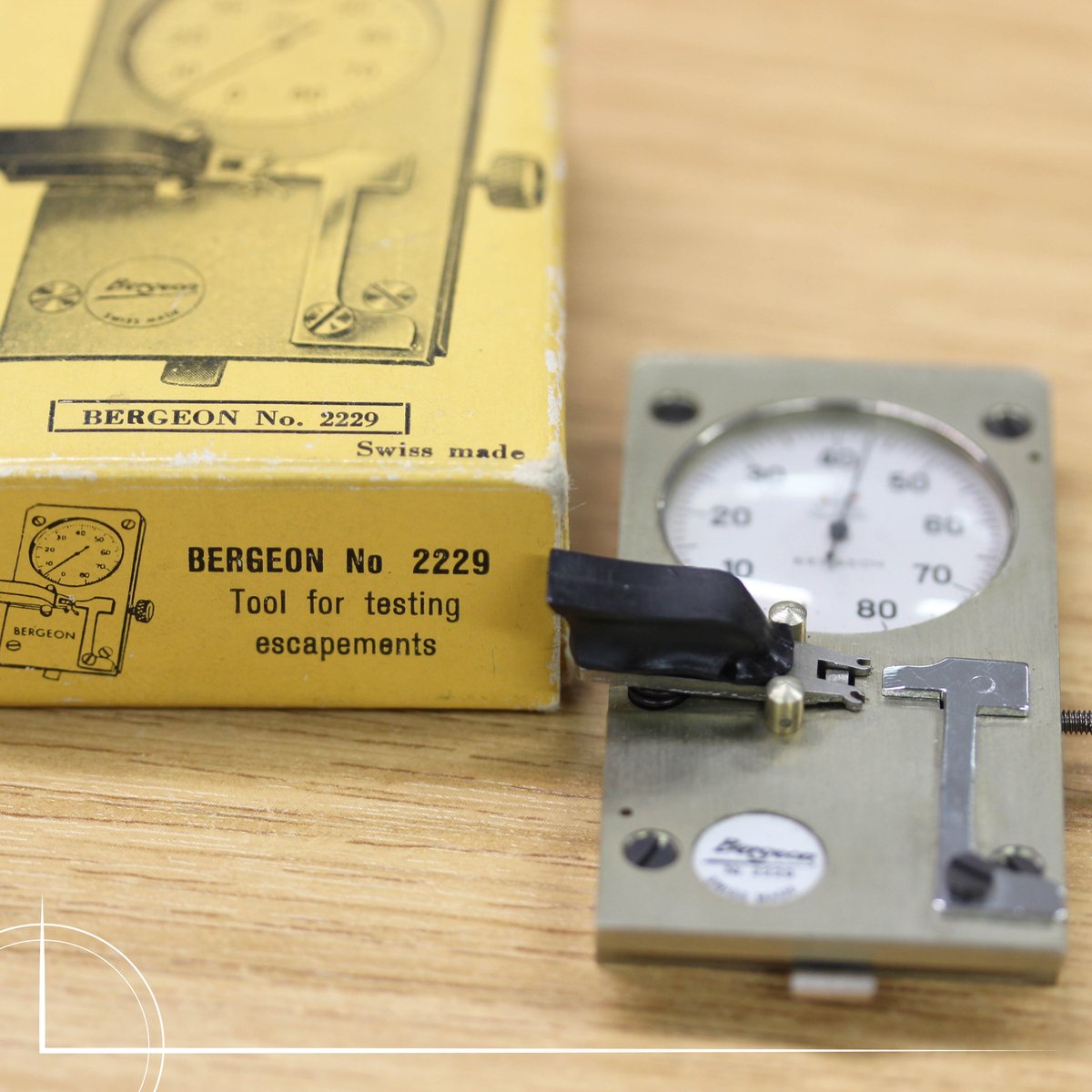 This Vintage watchmaker tool is a Bergeon No.2229, which is used for testing escapements. This handy little tool is actually for sale! Drop us an email on; admin@michlmayr.com to find out more 😮 #watchmaker #watchmakerstools #watchtools #watchrepair