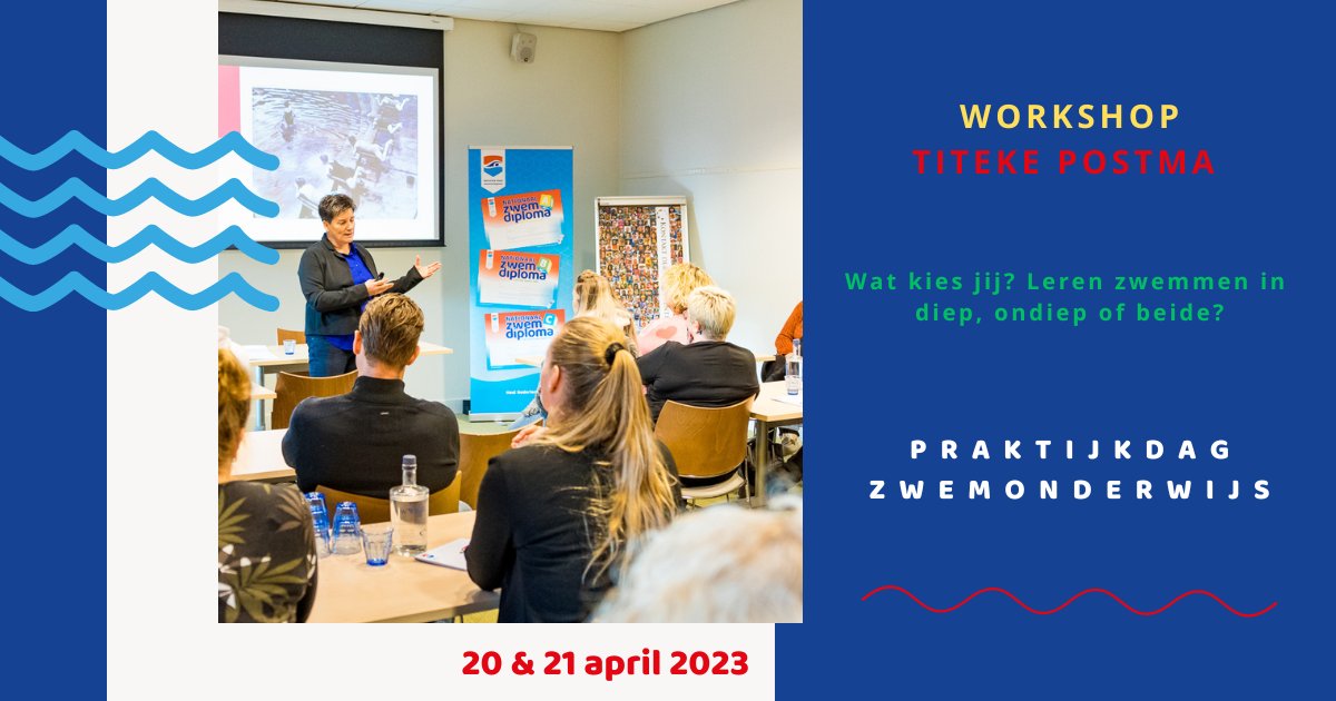 𝑾𝒂𝒕 𝒌𝒊𝒆𝒔 𝒋𝒊𝒋? 𝑳𝒆𝒓𝒆𝒏 𝒛𝒘𝒆𝒎𝒎𝒆𝒏 𝒊𝒏 𝒅𝒊𝒆𝒑, 𝒐𝒏𝒅𝒊𝒆𝒑 𝒐𝒇 𝒃𝒆𝒊𝒅𝒆?

<a href="/Titeke/">Titeke Postma</a> Postma: “Ik was ‘vroeger’ voor eerst ondiep en dan diep. Maar tegenwoordig denk ik er toch anders over”. Praat mee tijdens de Praktijkdag Zwemonderwijs:
nrz-nl.nl/praktijkdag
