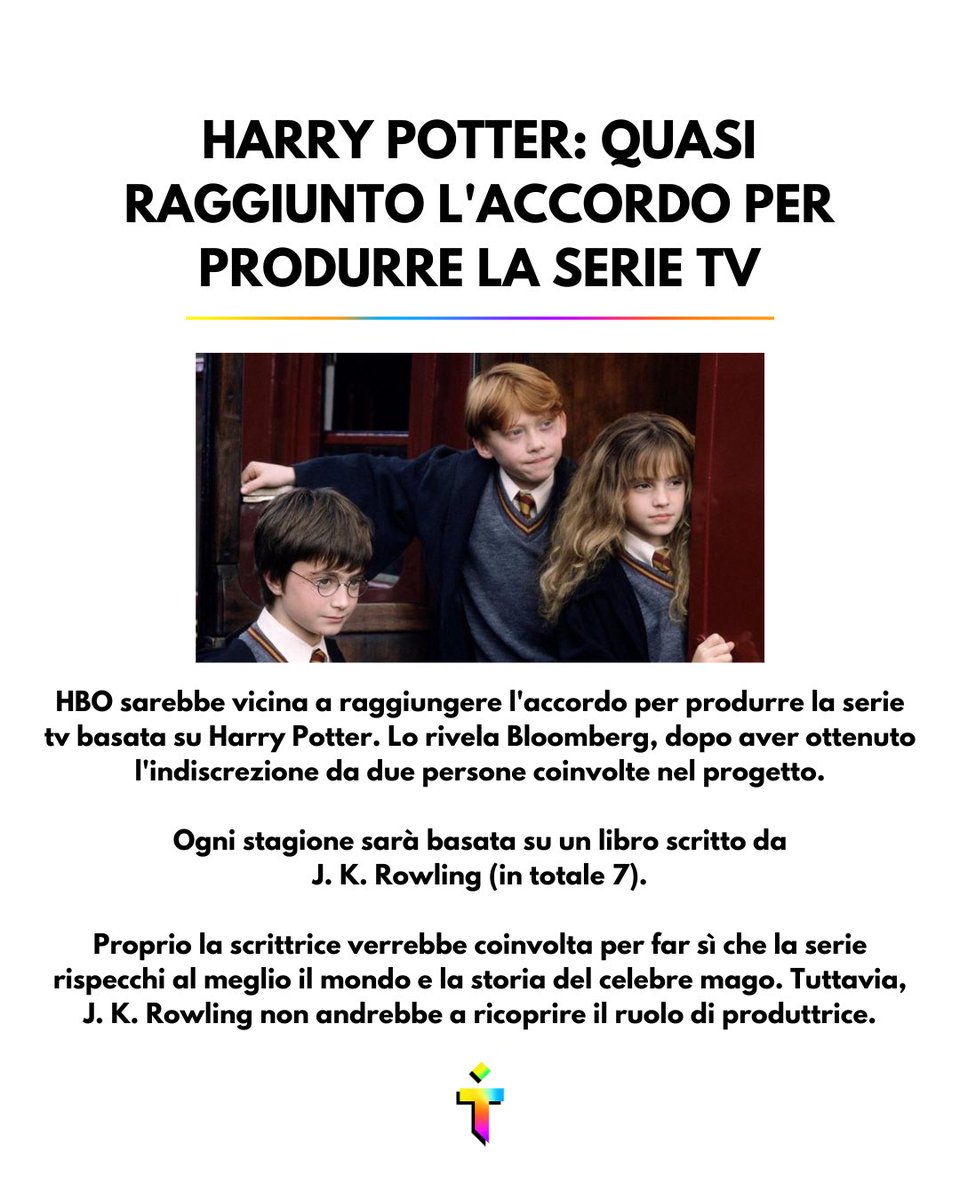 La serie tv di Harry Potter è quasi realtà.