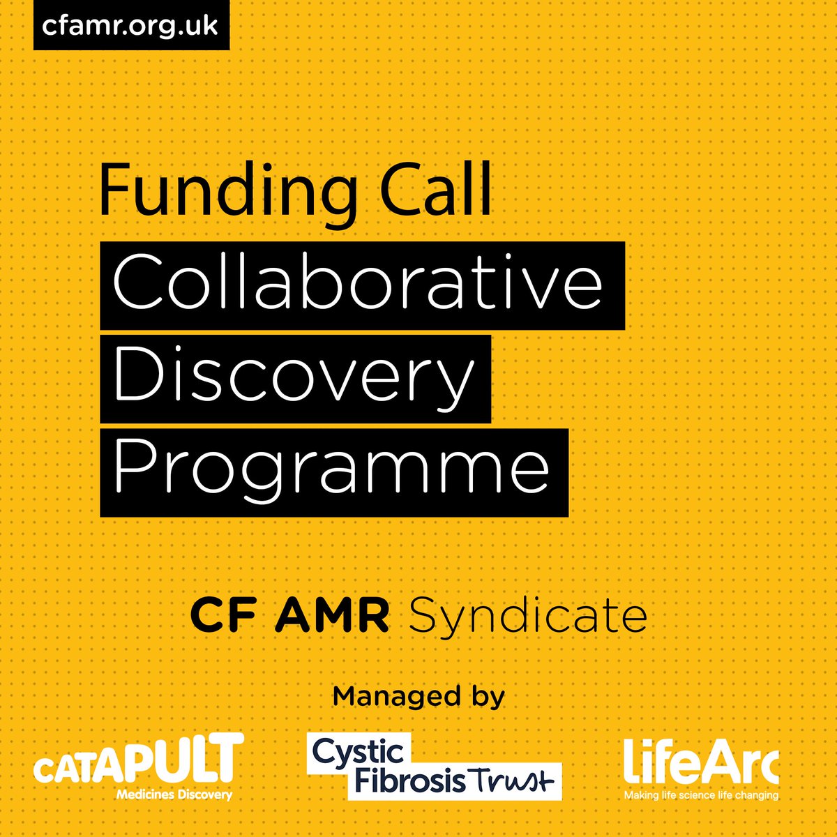 Collaborative Discovery Programme – a new fund for innovators developing novel #antimicrobials to treat #LungInfections in #CysticFibrosis. Our #FundingCall is live here! 
🔗 ow.ly/Yxki50Npa3P