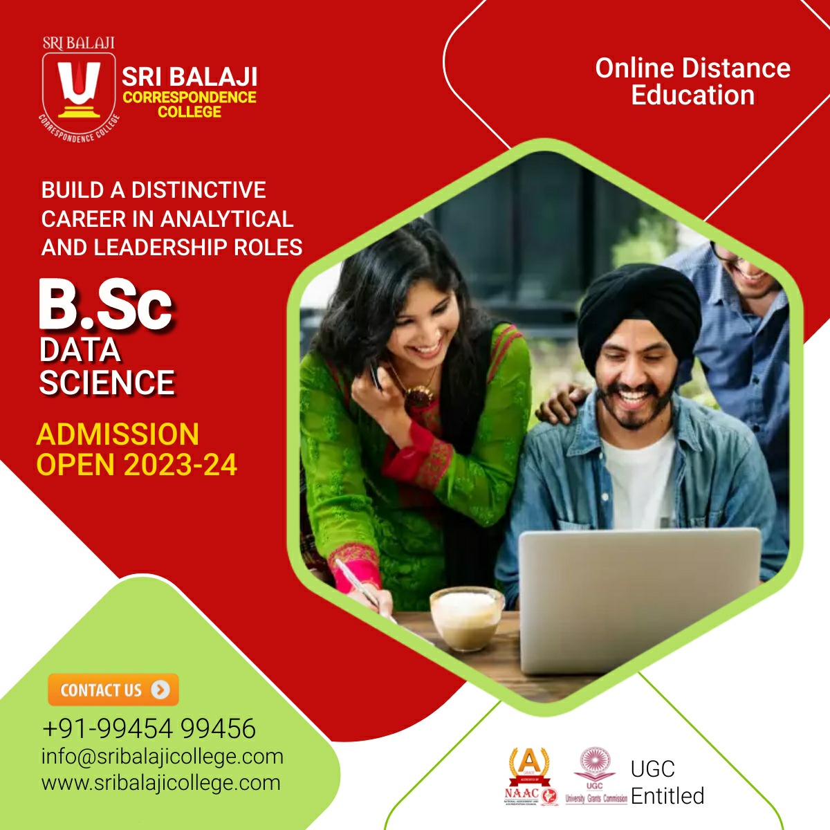 'Complete your B.Sc in Data Science while continuing your job'

contact now: wa.me/+919945499456
• 100% Result

Follow us on Instagram: instagram.com/sribalajicorre…

#OnlineBSc #bscdatascience #science #onlinelearning #tutor #onlineclass #edtech #onlinecourse