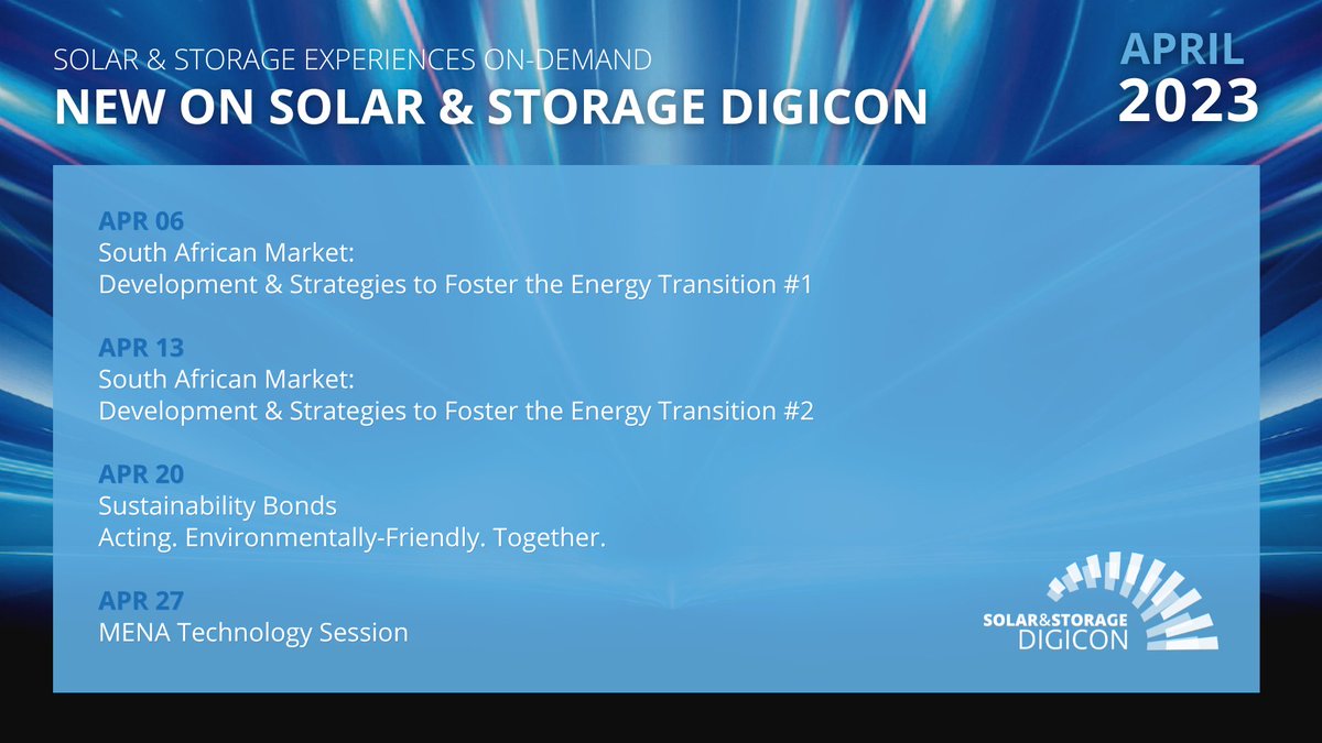 Solar & Storage DigiCon powered by JF4S & IBESA tweet media