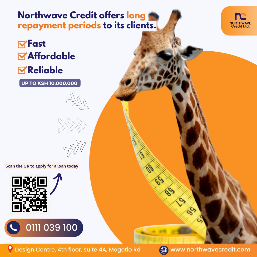 NorthwaveLtd's tweet photo. We understand that borrowing money can be stressful. That's why we offer long repayment periods for our loans, giving you the time you need to pay back your loan without added pressure.

📲 Call: 0111 039 100 
APPLY NOW https://t.co/1rYn6yRdEP
#LongRepaymentPeriods #EasyBorrowing https://t.co/vMD3NMvuBQ