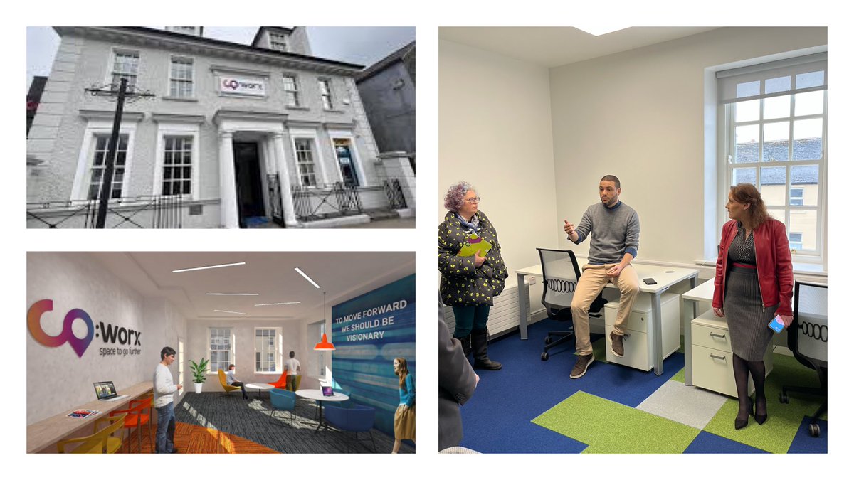 Great to be an <a href="/Entirl/">Enterprise Ireland</a> guest y/day <a href="/coworx_ie/">CO:WORX - Coworking Space in Longford 🚀</a> in #Edgeworthstown - a great office hub &amp; co-work space developed by and for this #Longford Community.