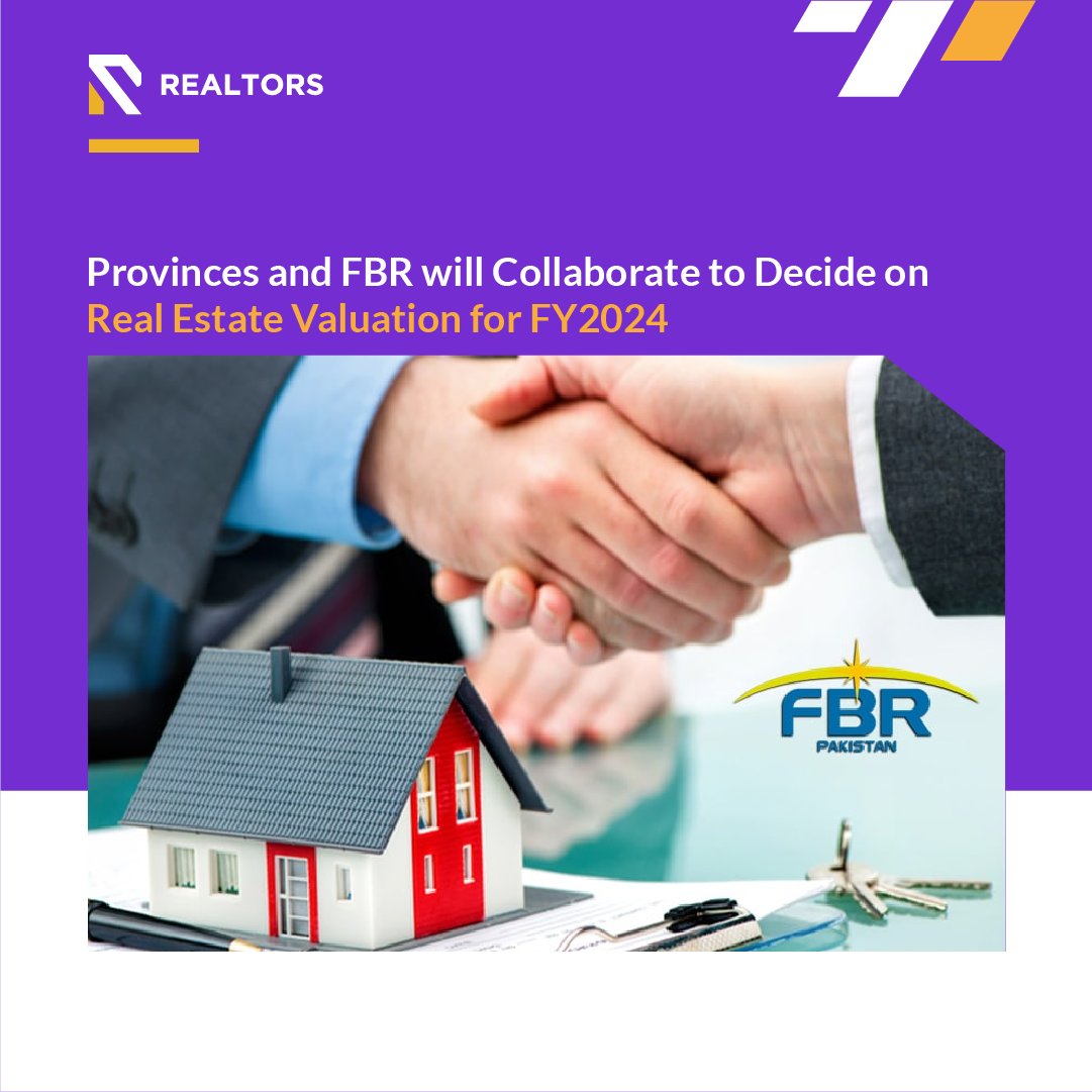 realtorspk_com's tweet photo. #FBR &amp; the provincial government joined hands to decide the valuation of #immovableproperties for the #FY24.

Read More: https://t.co/JKa4BstUFo

#therealtorspk #realtors #realtorsnews #news #breakingnews #realestate #projects  #propertyvalue #FY24 #pakistan #realestatevalue #FTO https://t.co/oDkE0QoQFJ