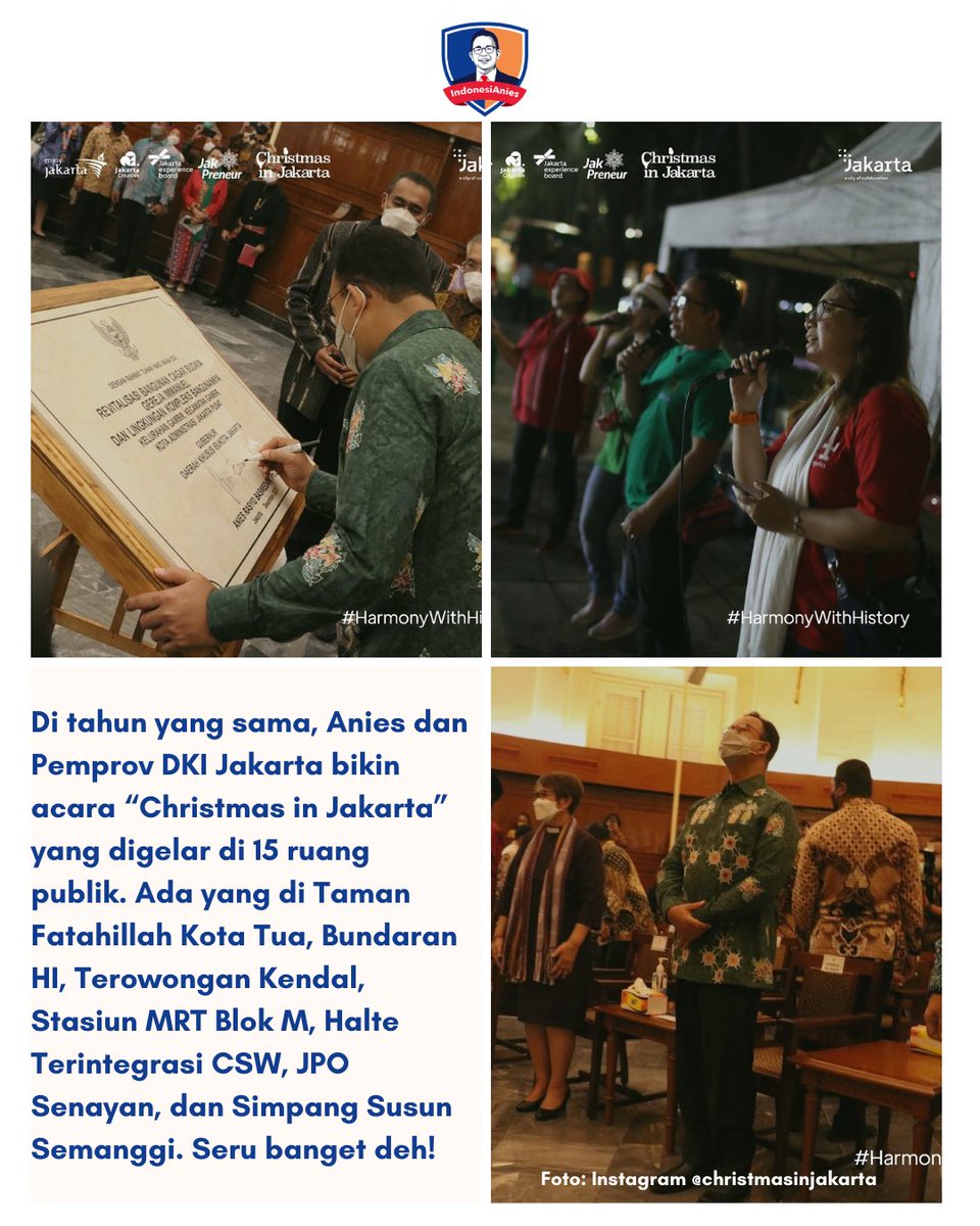indonesianies_'s tweet photo. Ternyata selain buat acara umat Muslim, banyak ruang publik yang juga dijadikan tempat acara agama lainnya, lho. Ini bukti kalo Pak Anies sangat mengedepankan nilai toleransi. 

Adem banget kan kalo kayak gini?☺️

@aniesbaswedan @AnchaJie_ 
#RelawanIndonesiAnies #AniesBaswedan #Anies #RekamJejakAnies #Pilpres2024