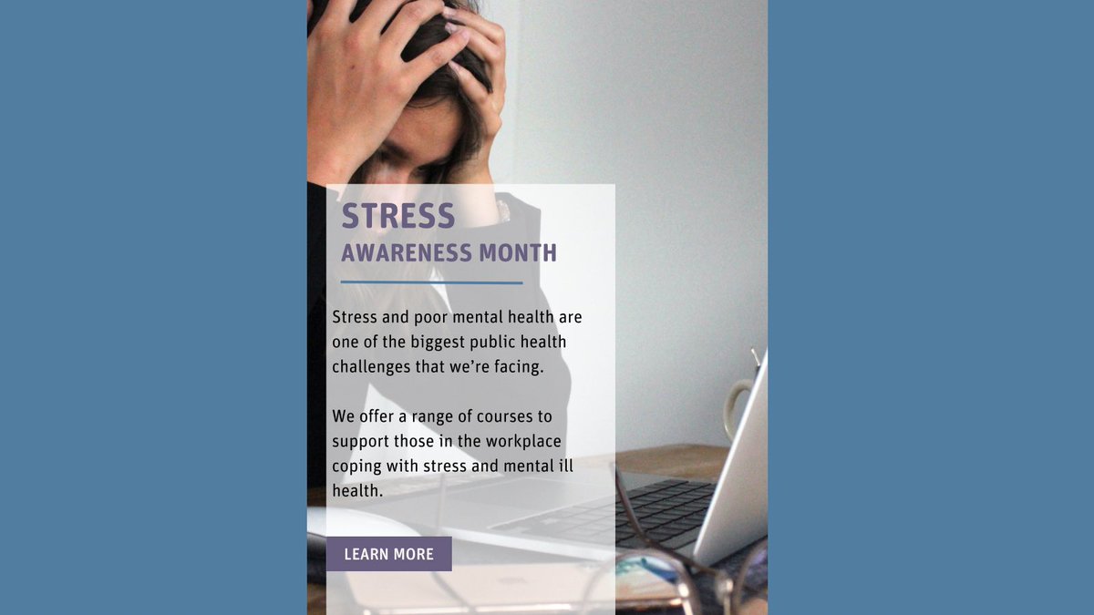 Whilst some stress is good for us. Too much and we can quickly become unwell. #StressAwarenessMonth provides the opportunity to initiate a conversation about the role stress plays in our lives & what we can do to minimise the negative impact it can have on our health & wellbeing.