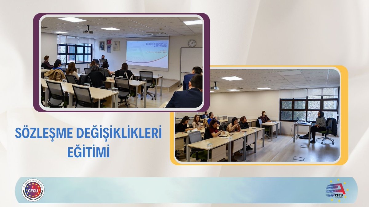 In the training program targeting the CFCU staff, we discussed the basic principles of contract modifications, the reasons and consequences of modifications and lessons learned. Thanks to those who participated. 

#cfcu
#cfcuacademy
#abprojeleri