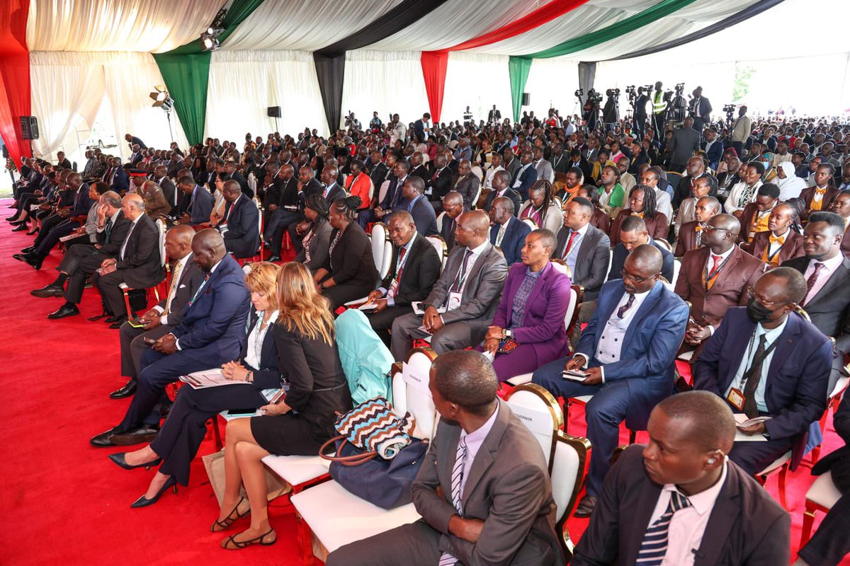 HusseinMohamedg's tweet photo. President @WilliamsRuto at the 3rd Social Protection Conference week ;

1.From June 1st this year, the social protection cash transfer for the vulnerable will be disbursed first, before salaries of public servants are paid.

2.From last month every Kenyan is contributing 6% of their pay, so that we can eliminate old age poverty and instill the culture of savings. Savings is not a tax, savings is not a burden, it’s the money you set aside for when you’ll be in desperate need. Many of the recipients of the cash transfer program are former workers who did not save.

3.On UHC; it will be possible to pay kshs 300 and still keep your NHIF cover. We are also re-designing the delivery of health services, and will roll out a program to pay a stipend to the 100,000 community health workers or volunteers in the country. 

4.For every county government that provides school feeding program, we are going to match the funds as national government so that we can get more and more of our children accessing food in schools.