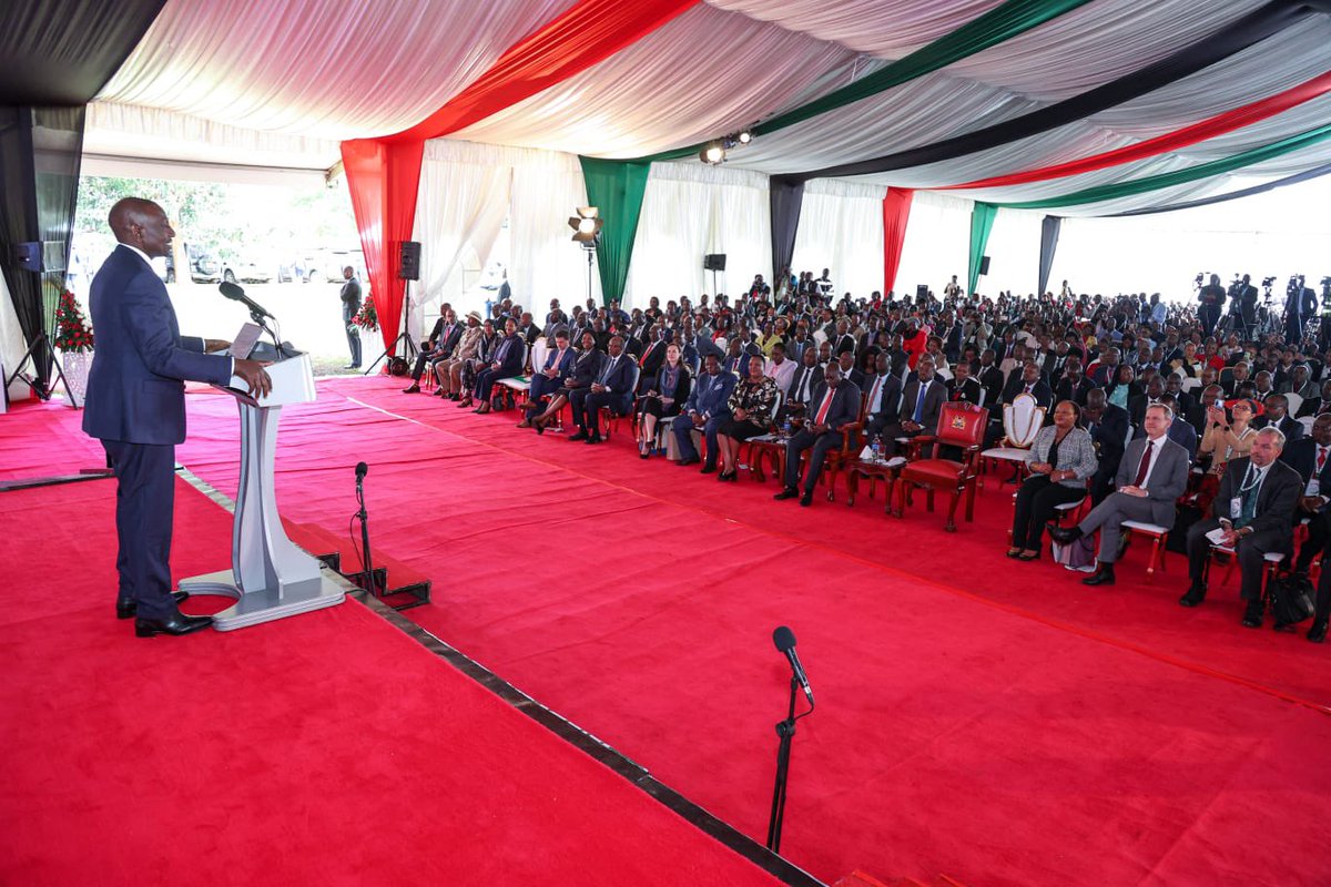 HusseinMohamedg's tweet photo. President @WilliamsRuto at the 3rd Social Protection Conference week ;

1.From June 1st this year, the social protection cash transfer for the vulnerable will be disbursed first, before salaries of public servants are paid.

2.From last month every Kenyan is contributing 6% of their pay, so that we can eliminate old age poverty and instill the culture of savings. Savings is not a tax, savings is not a burden, it’s the money you set aside for when you’ll be in desperate need. Many of the recipients of the cash transfer program are former workers who did not save.

3.On UHC; it will be possible to pay kshs 300 and still keep your NHIF cover. We are also re-designing the delivery of health services, and will roll out a program to pay a stipend to the 100,000 community health workers or volunteers in the country. 

4.For every county government that provides school feeding program, we are going to match the funds as national government so that we can get more and more of our children accessing food in schools.