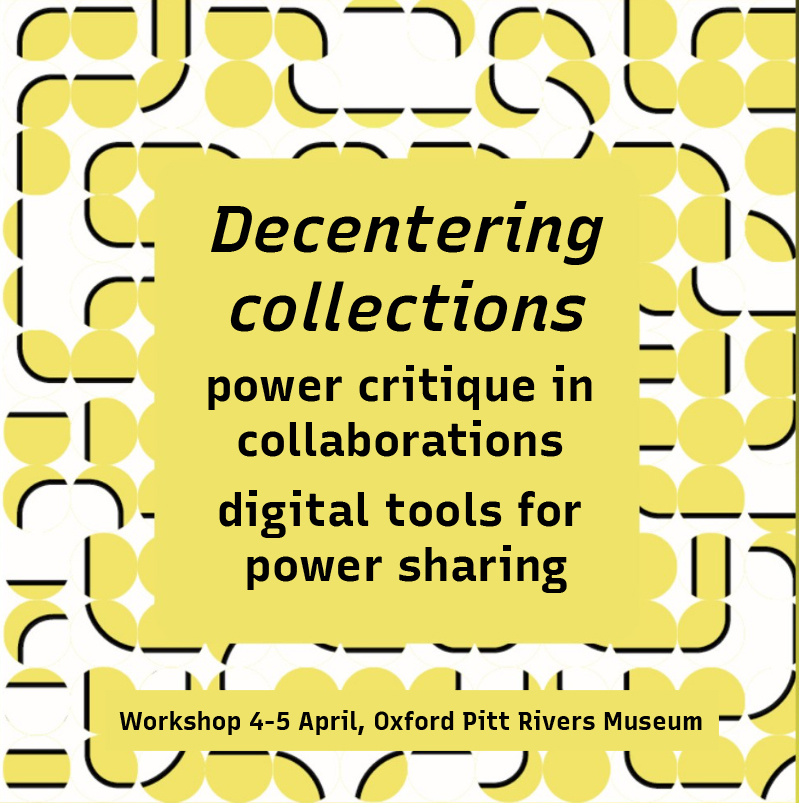 Today: Workshop 'Decentering collections. Power critique in collaborations and digital tools for power sharing' @Pitt_Rivers, by Pegah Byroum-Wand, @feedgruber, @rusikerutanda,  part of OX-BER Partnership @UniofOxford @BerlinUAlliance | @museums_society | museumsandsociety.net/de/news/verans…