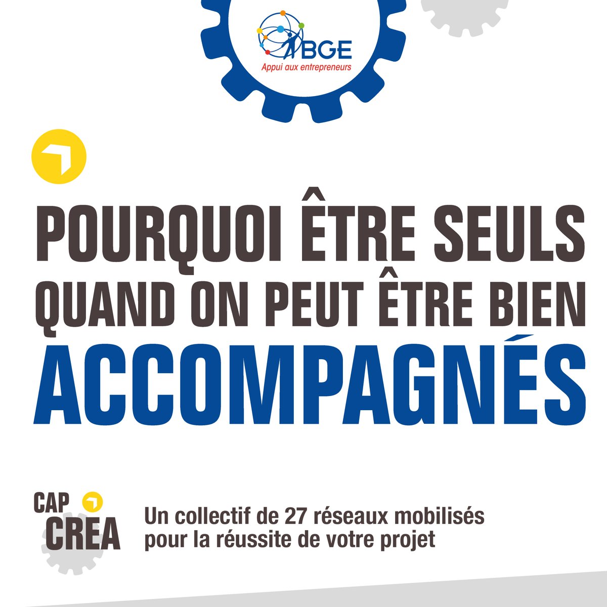 Le Réseau BGE fait partie du collectif #CapCrea qui vous accompagne à chaque étape de votre projet pour vous aider à réussir votre création-reprise d’entreprise.

Retrouvez-nous sur <a href="/GoEntrepreneurs/">GO Entrepreneurs</a> aujourd’hui et demain (A25) 👉 capcrea.com #DictonsEntrepreneurs